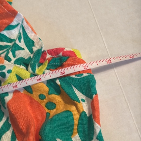 J Crew Linen Blend Bright Fruit Print Shift Dress Size 14🍊🍋 NWT - Picture 9 of 11